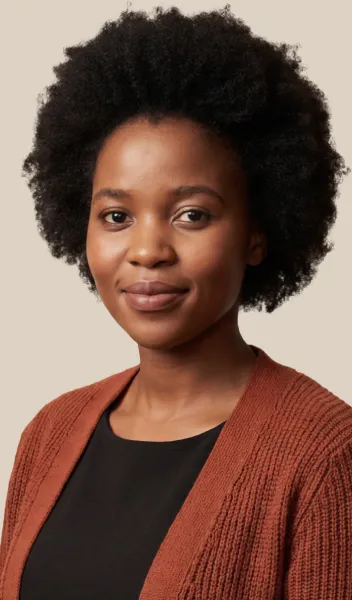 Esther, AI presenter for corporate training video